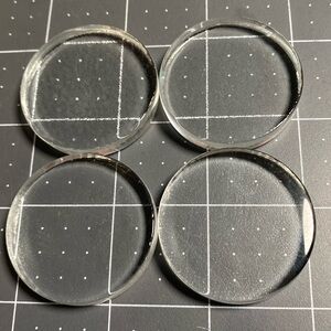 Finding: 1.5 Inch Round Thick Glass Blank (4)